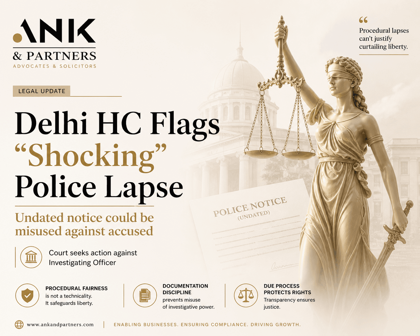 Procedural lapses in criminal investigations can directly impact personal liberty.