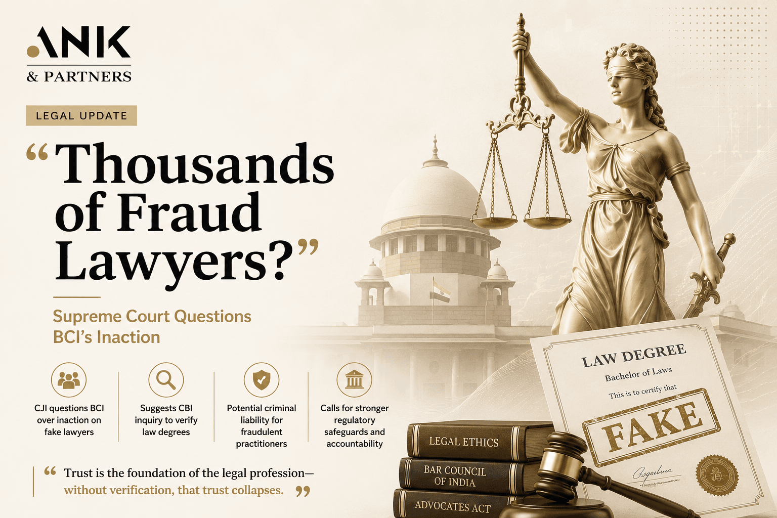 CJI on Fake Lawyers | Bar Council Under Fire